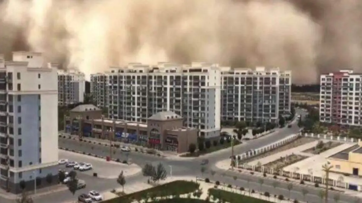 tormenta de arena en China